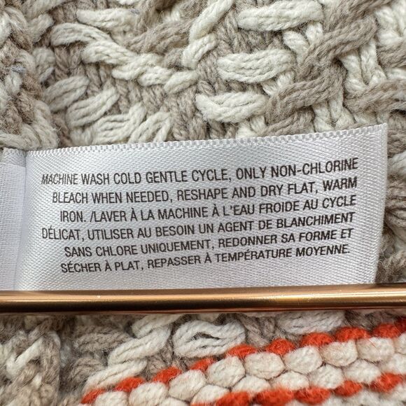 Old Navy Cardigan Sweater Tribal Aztec Print Large Cotton Draped Tunic Length - Picture 11 of 12